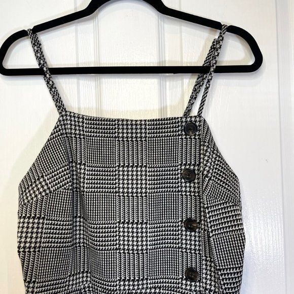 Wild Fable Plaid Hounds tooth Strappy Mini Dress - Large - Picture 5 of 11